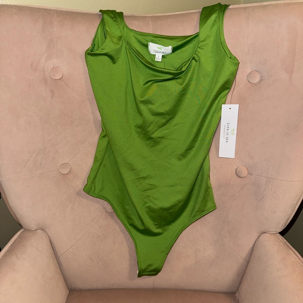 Sleeveless Green Body Suit